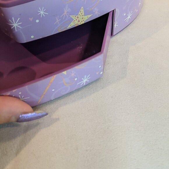 Barbie Gunther Mele Swan Lake Music Box Jewelry Heart Vintage Purple Dancing Dol - Picture 6 of 12